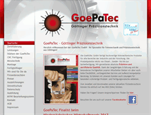 Tablet Screenshot of goepatec.de